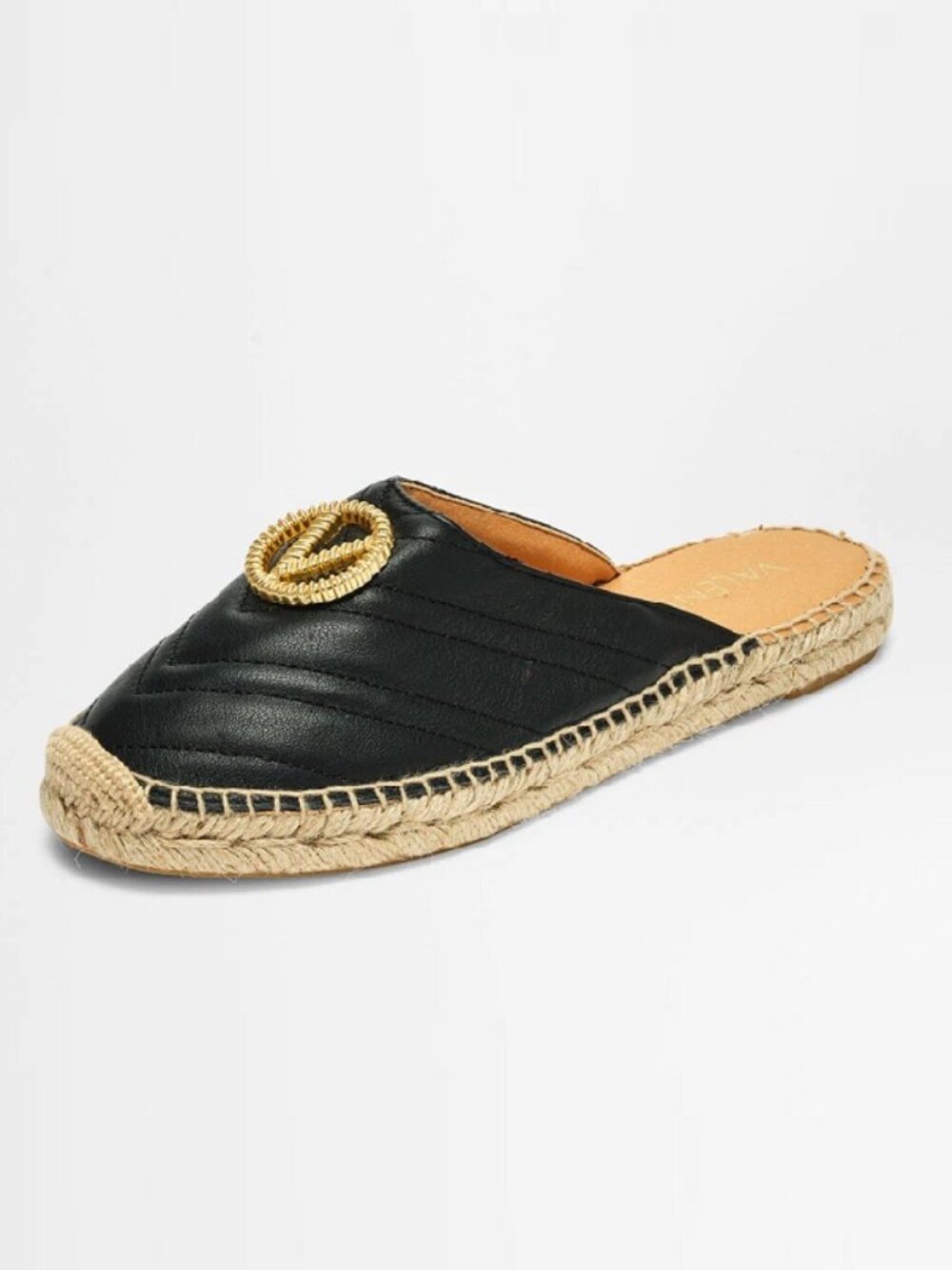 Valentino by Mario Valentino Clara Leather Espadrille Mules